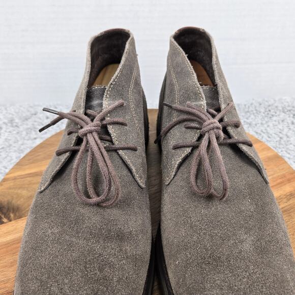 Johnston Murphy Mens 11 Copeland Gray Suede Lifestyle Crepe Sole Chukka Boot - Picture 6 of 13